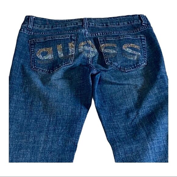 Guess Modele Style Bootcut Jeans Sz 31 – Classic Dark Wash, Cotton Spandex - Picture 4 of 9